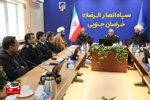 دیدار فرمانده انتظامی خراسان جنوبی با فرمانده سپاه انصارالرضا علیه&zwnj;السلام