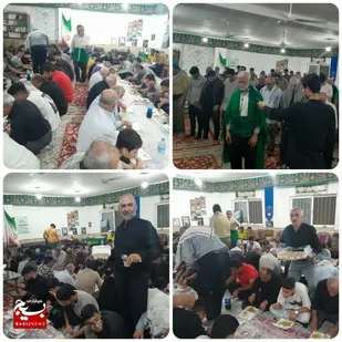 میزبانی بیت&zwnj;الرضای شهرستان محمودآباد از کاروان زائرین پیاده مشهد مقدس