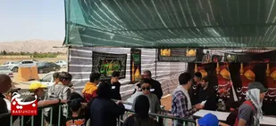 برپایی موکب پایگاه بسیج ضامن آهو اداره حفاظت محیط زیست شاهرود+ عکس