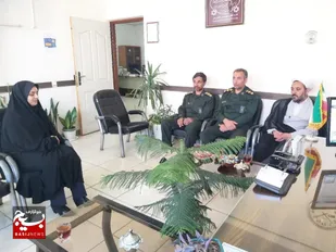 فرمانده سپاه شاهین دژ با رئیس اداره کار  دیدار کرد