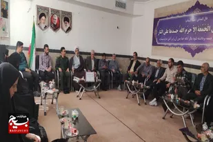 دیدار جمعی از پیشکسوتان بسیجی و رزمندگان دفاع مقدس با امام جمعه گل&zwnj;تپه