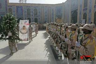تشییع پیکر مطهر شهید مرزبانانی سراوان