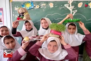 استقبال از بهار توسط دانش آموزان مدارس شهرستان بهار