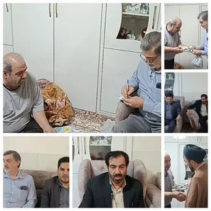 اجرای طرح شهید سلامی با حضور متخصصان بسیجی در منزل پیشکسوت معسر کرمانشاهی