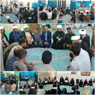 حضور پرشور نوجوانان و جوانان شیعه و سنی در میقات صالحین نماز جمعه سیریک