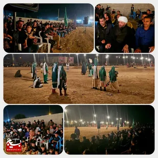 مراسم تعزیه در شهرک شهید سلطانی گتوند برگزار شد