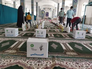 برگزاری رزمایش کمک مومنانه در شهر مروست