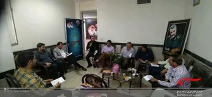 جلسه هم اندیشی فرمانده حوزه شهری سپاه بافت بافرماندهان پایگاه