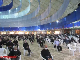 برپایی روضه دهه اول محرم در حسینیه فاطمه زهرا علیها السلام نجف آباد واقع  در کمربندی شمالی این شهر و در جوار مزار شهدای گمنام