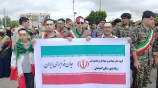 نمایش اقتدار جان فدای ایرانِ امام رضا علیه&zwnj;السّلام در شهرستان گمیشان