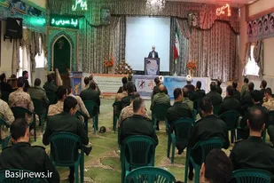 گردهمایی سیاسی کارکنان و سربازان تیپ انصارالحسین(ع) همدان