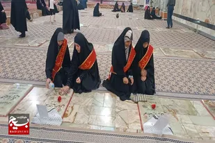 قبور پاک و مطهر شهدای سرخه گلباران شد