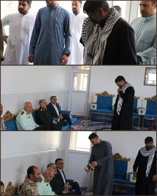 دیدار و تفقد از خانواده شهید امنیت انتخابات ابراهیم مرمضی
