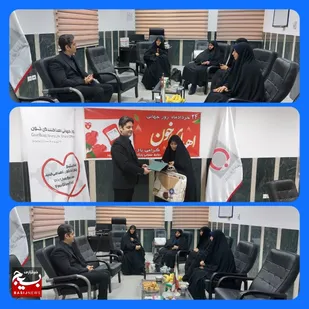 حضور مسئولین بسیج جامعه زنان استان و شهرستان در پایگاه انتقال خون شاهرود