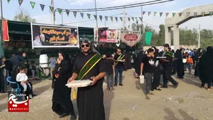حماسه&zwnj;آفرینی  جاماندگان و اربعینی&zwnj;های  حسینی در قیر وکارزین