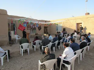 مراسم آبروی محله روستای رضاآباد قوچان