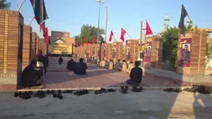 برگزاری مراسم دهه اول محرم در جوار شهدای گمنام بهبهان