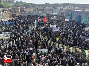 حضور پر شور و بی سابقه مردم ولایت مدار شهرستان شوش دانیال (ع) در راهپیمایی ۲۲ بهمن ۱۴۰۱