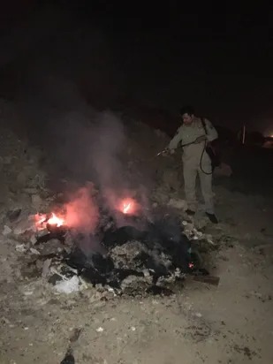 گشت و پایش پسماندسوزی در قرچک