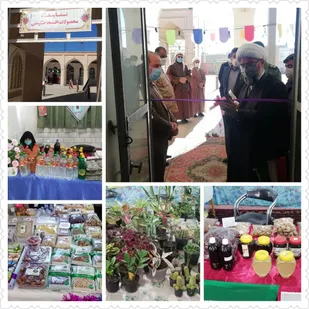 برپایی نمایشگاه های اقتصاد مقاومتی، صنایع دستی و تولیدات محلی در شهرستان سرایان