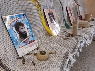 برپایی نمایشگاه دفاع مقدس در دانشگاه علوم پزشکی قزوین