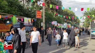 اولین جشن بزرگ خیابانی عید غدیر در دلیجان برگزار شد