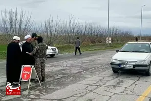 دیدار حجت&zwnj;الاسلام نجاری با حافظان امنیت در ایست و بازرسی&zwnj;های ملایر