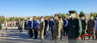 صبحگاه مشترک نیروهای مسلح شهرستان رازوجرگلان