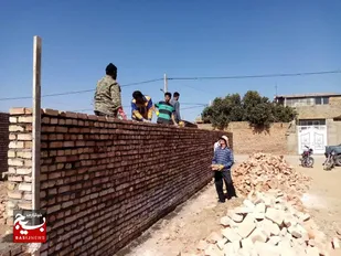ساخت حسینیه حضرت فاطمة&zwnj;الزهرا(س) روستای قوژد کاشمر به همت گروه جهادی بسیج