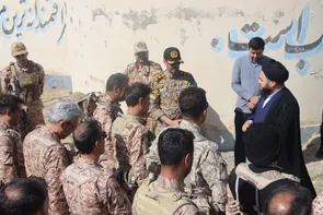 بازدید مسئول دفتر نمایندگی ولی‌فقیه در سپاه سردشت و هیئت همراه از پایگاه عملیاتی مرزی سپیکان میرآباد