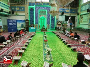 اجرای مرحله ناحیه ای مسابقات سراسری قرآن و عترت بسیج برادران طرقبه شاندیز+عکس