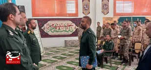مراسم تکریم و معارفه مسئول یگان قرارگاه سپاه ناحیه شاهرود