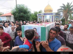 استقبال پرشور مردم سوادکوه شمالی از شهیدمدافع حرم ابراهیم عشریه
