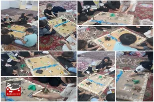 حلقه کودکان با محوریت ماه محرم در پایگاه بسیج سرخه برگزار شد