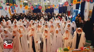 برگزاری جشن روزه اولی&zwnj;ها در مدرسه حضرت فاطمه (س) +تصاویر
