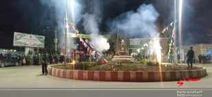 نور افشانی آسمان راز و جرگلان با ذکر نورانی &laquo;الله اکبر&raquo;