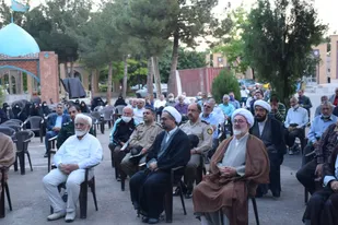 مراسم بزرگداشت شهدای ترور و هفته افشای حقوق بشر آمریکایی در گلزار شهدای شاهرود