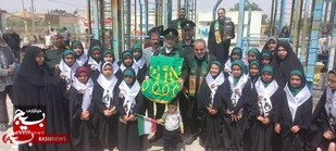 پیچش عطر رضوی در صالح&zwnj;آباد با حضور پرچم متبرک شمس الشموس