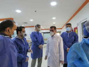 بازدید رئیس دانشگاه علوم پزشکی شاهرود از بیمارستان امام حسین (ع) + تصاویر