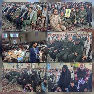 رزمایش شکوه اقتدار بسیجیان درزرند برگزار شد