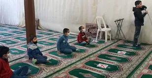 آموزش اذان و تربیت مؤذن در جوانه های صالحین