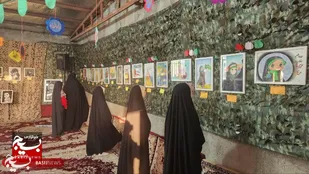 نمایشگاه هنری &laquo;جان فدا&raquo; در محله۶ پردیسان برگزار شد&nbsp;