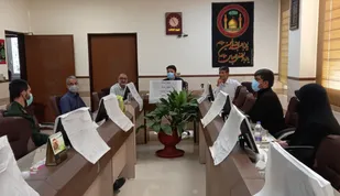 جلسه مشترک مجمع بسیجیان درچه با اعضای شورای شهر