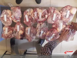 توزیع گوشت قربانی در چادگان