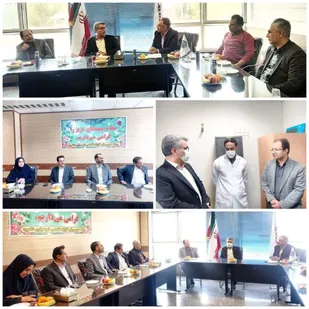 بازدید ریاست دانشگاه علوم پزشکی شاهرود از پلی کلینیک شهید بیاری