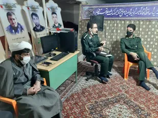 سرکشی فرمانده حوزه بسیج محلات خاتم الانبیا (ص) از پایگاه ها+ تصاویر