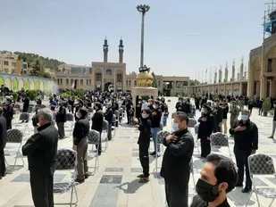 اجتماع بزرگ عزاداران حسینی در صحن امامزاده جعفر(ع) پیشوا
