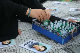 تصاویر| برپایی موکب ملت امام حسین(ع) در مبارکه