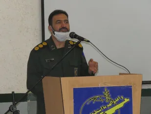 جلسه پیرامون سخنان مقام معظم رهبری درباره کرونا در سپاه نجف آباد