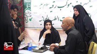خدمات رسانی موکب درمانی بسیج دانشجویی در پیاده روی اربعین حسینی&nbsp;